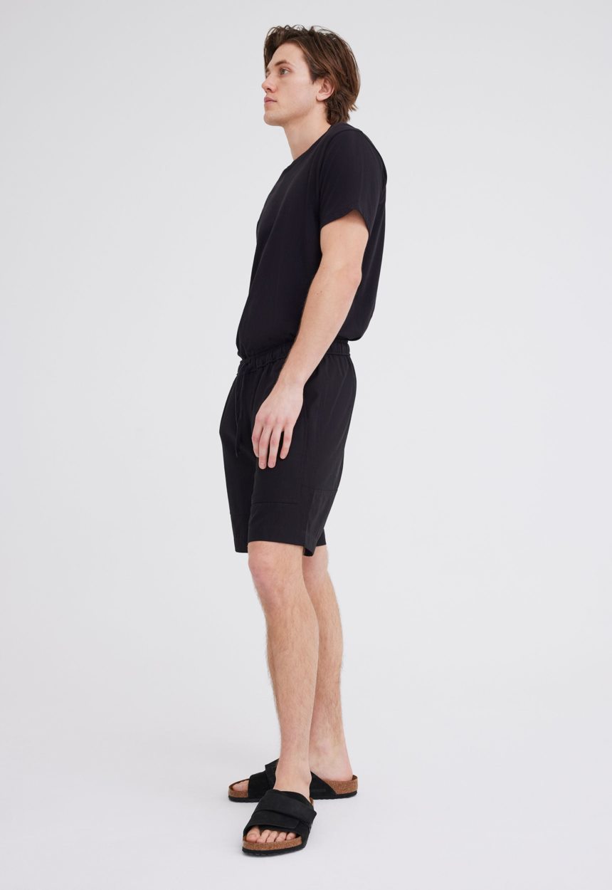 Jac + Jack Edon Cotton Twill Short - Black